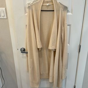 Tan long cardigan